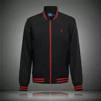 giacca polo by ralph lauren jacket zipper pony red